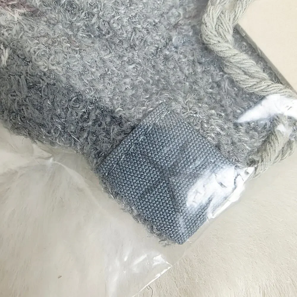 Barefoot Dreams CozyChic Lite Confetti Beanie Smokey Green Fog Gray NWT One Size